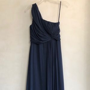 After Six Midnight Blue Lux Chiffon Dress